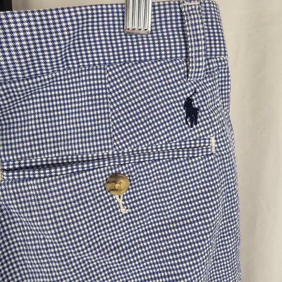 Polo Ralph Lauren Classic Fit Houndstooth Shorts 31 Stretch Cotton Modern - Picture 5 of 6